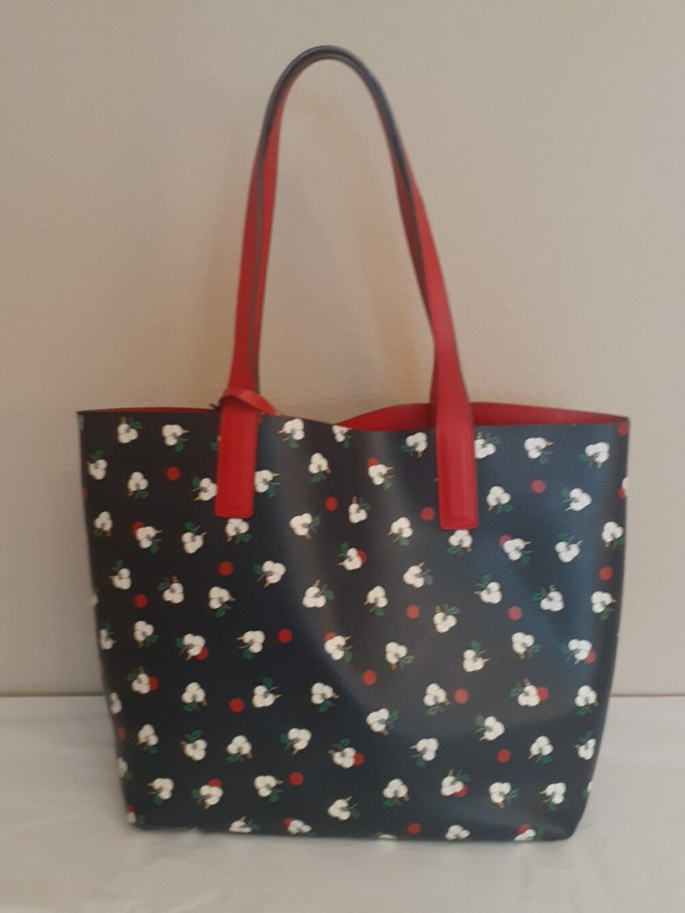 Kate Spade Floral  Reversible Leather Tote Bag - Picture 6 of 16